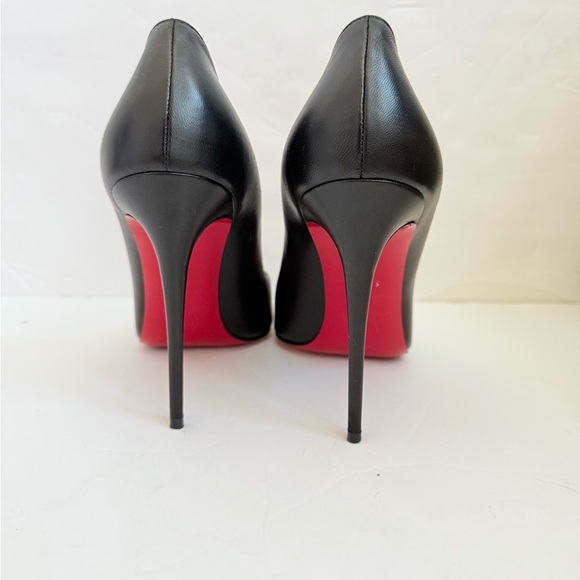 Christian Louboutin Black Nappa Leather Pigalle Follies 100mm pumps EU 40.5 - Picture 5 of 10